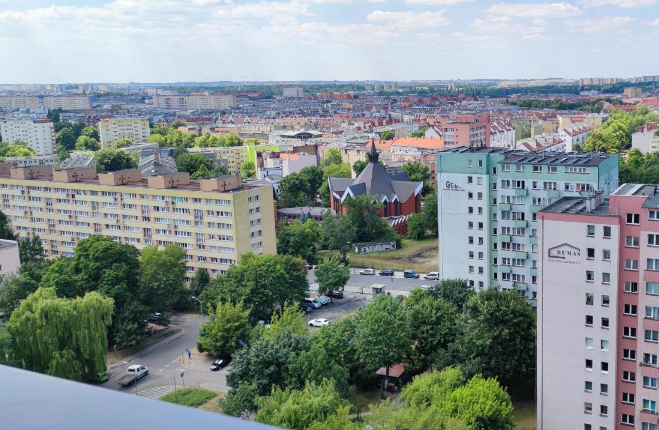 Aleda Tower, 14 Floor, Balkon Apartment Stettin