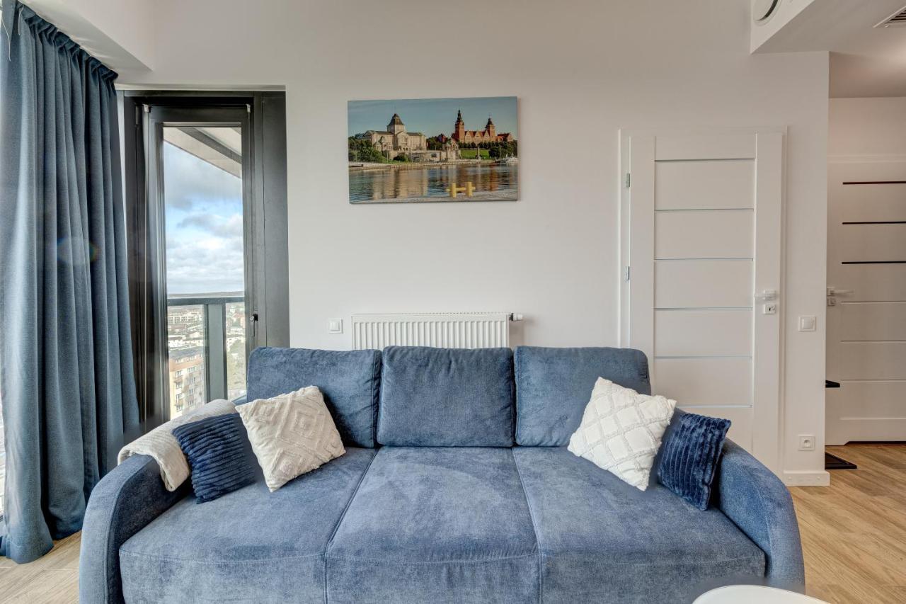 Aleda Tower, 14 Floor, Balkon Apartment Stettin