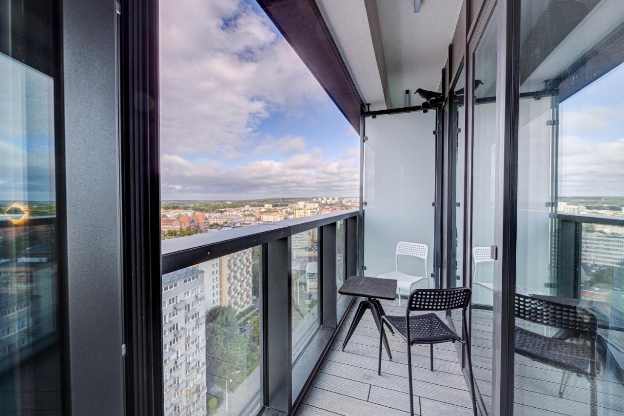 Aleda Tower, 14 Floor, Balkon Apartment Stettin